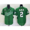 Philadelphia Eagles #2 Darius Slay JR Green With C Patch Cool Base Stitched Jersey
