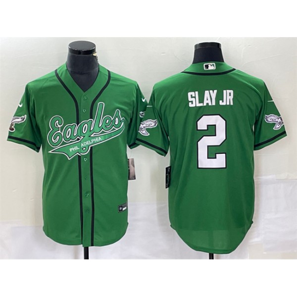 Philadelphia Eagles #2 Darius Slay JR Green Cool Base Stitched Jersey