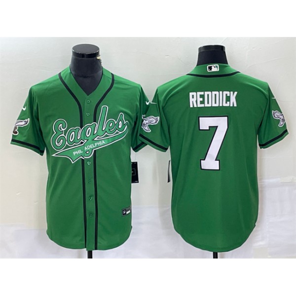 Philadelphia Eagles #7 Haason Reddick Green Cool Base Stitched Jersey