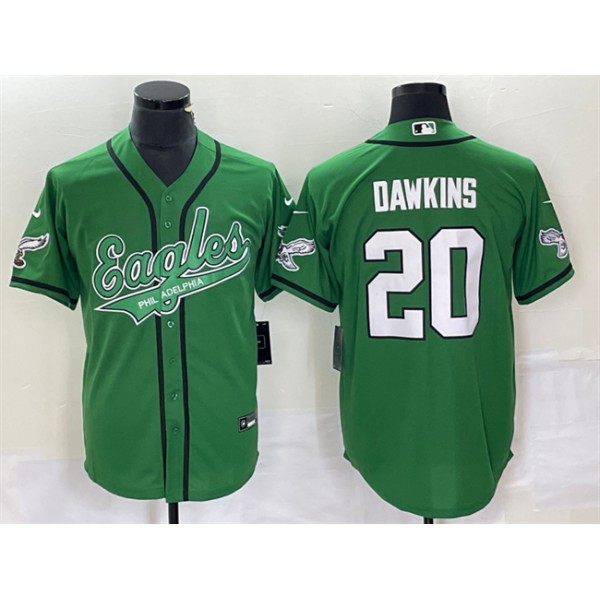 Philadelphia Eagles #20 Brian Dawkins Green Cool Base Stitched Jersey