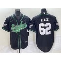 Philadelphia Eagles #62 Jason Kelce Black Cool Base Stitched Jersey