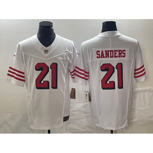 San Francisco 49ers #21 Deion Sanders White 2023 F.U.S.E. Vapor Untouchable Limited Stitched Jersey