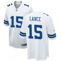 Dallas Cowboys #15 Trey Lance White Stitched Game Jersey