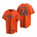Houston Astros #59 Framber Valdez Orange Cool Base Stitched Jersey