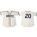 Homestead Grays Custom White Stitched Jersey