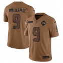 Seattle Seahawks #9 Kenneth Walker III 2023 Brown Salute To Service Limited Stitched Jersey