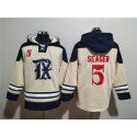 Texas Rangers #5 Corey Seager Cream Ageless Must-Have Lace-Up Pullover Hoodie