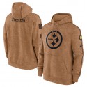 Pittsburgh Steelers 2023 Brown Salute To Service Pullover Hoodie