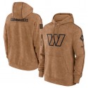 Washington Commanders 2023 Brown Salute To Service Pullover Hoodie