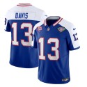 Buffalo Bills #13 Gabe Davis Blue White 2023 F.U.S.E. 75th Anniversary Throwback Vapor Untouchable Limited Stitched Jersey
