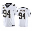 New Orleans Saints #94 Cameron Jordan White 2023 F.U.S.E. With 4-Star C Patch Vapor Untouchable Limited Stitched Jersey