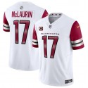 Washington Commanders #17 Terry McLaurin White 2023 F.U.S.E. With 4-Star C Patch Vapor Limited Stitched Jersey