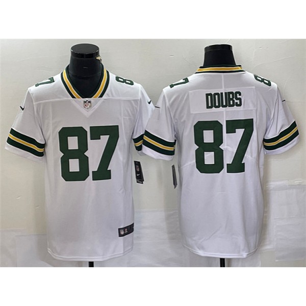 Green Bay Packers #87 Romeo Doubs White Vapor Untouchable Limited Stitched Jersey