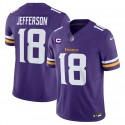 Minnesota Vikings #18 Justin Jefferson Purple 2023 F.U.S.E. With 1-Star C Patch Vapor Untouchable Limited Stitched Jersey
