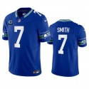 Seattle Seahawks #7 Geno Smith Royal 2023 F.U.S.E. With 1-Star C Patch Vapor Vapor Untouchable Limited Stitched Jersey
