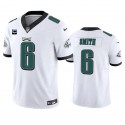 Philadelphia Eagles #6 DeVonta Smith White 2023 F.U.S.E. With 1-Star C Patch Vapor Vapor Untouchable Limited Stitched Jersey