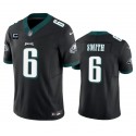 Philadelphia Eagles #6 DeVonta Smith Black 2023 F.U.S.E. With 1-Star C Patch Vapor Vapor Untouchable Limited Stitched Jersey