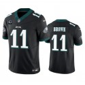 Philadelphia Eagles #11 A. J. Brown Black 2023 F.U.S.E. With 4-Star C Patch Vapor Untouchable Limited Stitched Jersey