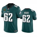 Philadelphia Eagles #62 Jason Kelce Green 2023 F.U.S.E. With 4-Star C Patch Vapor Untouchable Limited Stitched Jersey