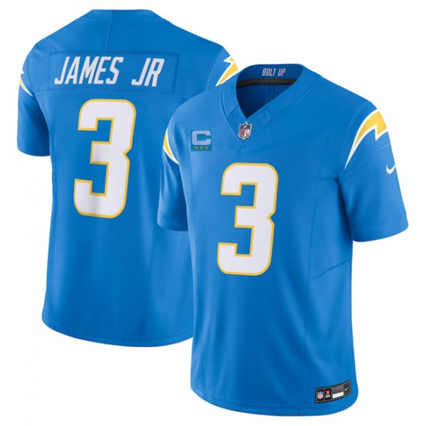 Los Angeles Chargers #3 Derwin James Jr. Light Blue 2023 F.U.S.E. With 3-Star C Patch Vapor Untouchable Limited Stitched Jersey