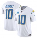 Los Angeles Chargers #10 Justin Herbert White 2023 F.U.S.E. With 3-Star C Patch Vapor Untouchable Limited Stitched Jersey