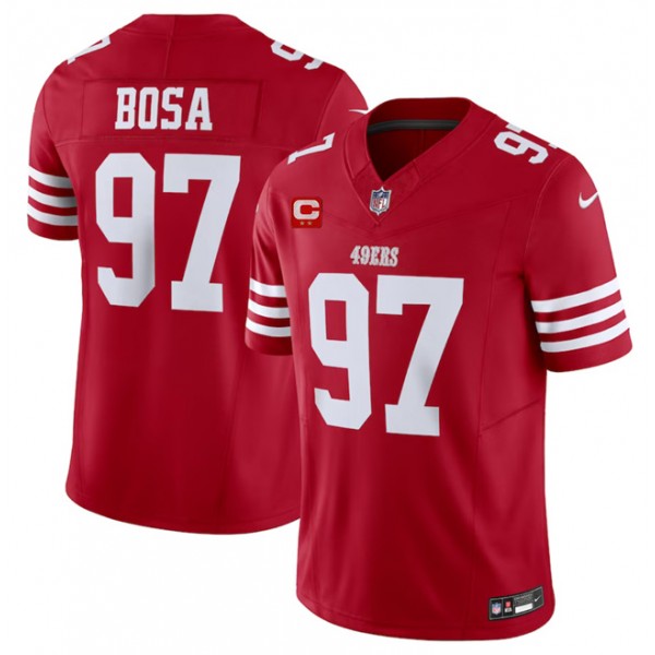 San Francisco 49ers #97 Nick Bosa Red 2023 F.U.S.E. With 1-Star C Patch Vapor Untouchable Limited Stitched Jersey