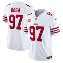 San Francisco 49ers #97 Nick Bosa White 2023 F.U.S.E. With 1-Star C Patch Vapor Untouchable Limited Stitched Jersey