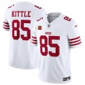 San Francisco 49ers #85 George Kittle White 2023 F.U.S.E. With 1-Star C Patch Vapor Untouchable Limited Stitched Jersey