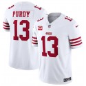 San Francisco 49ers #13 Brock Purdy White 2023 F.U.S.E. With 1-Star C Patch Vapor Untouchable Limited Stitched Jersey