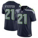 Seattle Seahawks #21 Devon Witherspoon Navy 2023 F.U.S.E. Prem1ere Patch Vapor Untouchable Limited Stitched Jersey