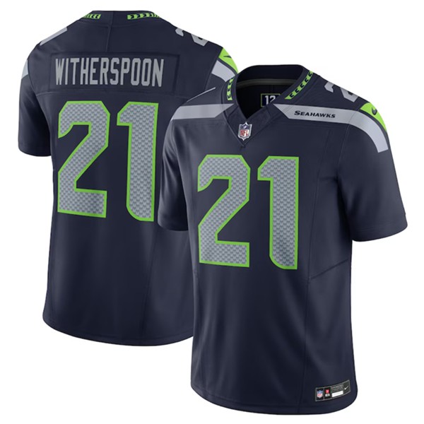Seattle Seahawks #21 Devon Witherspoon Navy 2023 F.U.S.E. Vapor Untouchable Limited Stitched Jersey