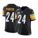 Pittsburgh Steelers #24 Joey Porter Jr. Black 2023 F.U.S.E. Prem1ere Patch Vapor Untouchable Limited Stitched Jersey