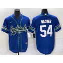 Seattle Seahawks #54 Bobby Wagner Royal Throwback Cool Base Stitched Jersey