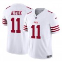 San Francisco 49ers #11 Brandon Aiyuk White 2023 F.U.S.E. Vapor Limited Stitched Jersey