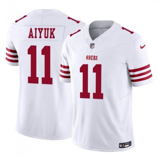 San Francisco 49ers #11 Brandon Aiyuk White 2023 F.U.S.E. Vapor Limited Stitched Jersey