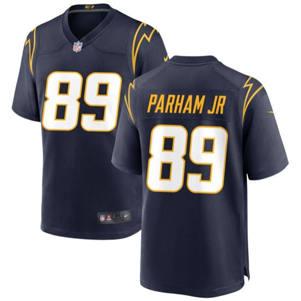 Los Angeles Chargers #89 Donald Parham Jr Navy Stitched Game Jersey