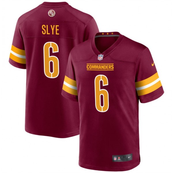 Washington Commanders #6 Joey Slye Burgundy Stitched Game Jersey