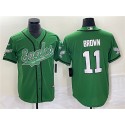 Philadelphia Eagles #11 A. J. Brown Green Cool Base Stitched Jersey