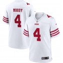San Francisco 49ers #4 Jake Moody White Stitched Game Jersey
