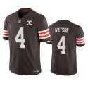 Cleveland Browns #4 Deshaun Watson Brown 2023 F.U.S.E. With Jim Brown Memorial Patch Vapor Untouchable Limited Stitched Jersey