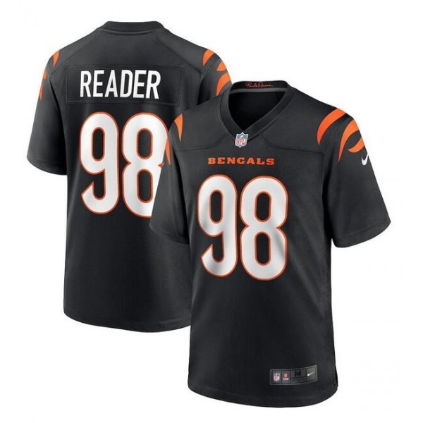 Cincinnati Bengals #98 D.J. Reader Black Stitched Game Jersey
