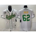 Philadelphia Eagles #62 Jason Kelce White Gold With C Patch Cool Base Stitched Jersey