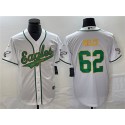 Philadelphia Eagles #62 Jason Kelce White Gold Cool Base Stitched Jersey