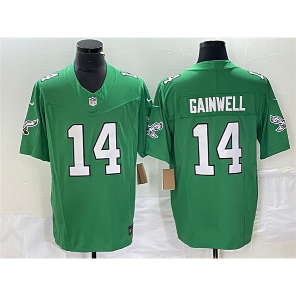 Philadelphia Eagles #14 Kenneth Gainwell Green 2023 F.U.S.E. Vapor Untouchable Stitched Jersey