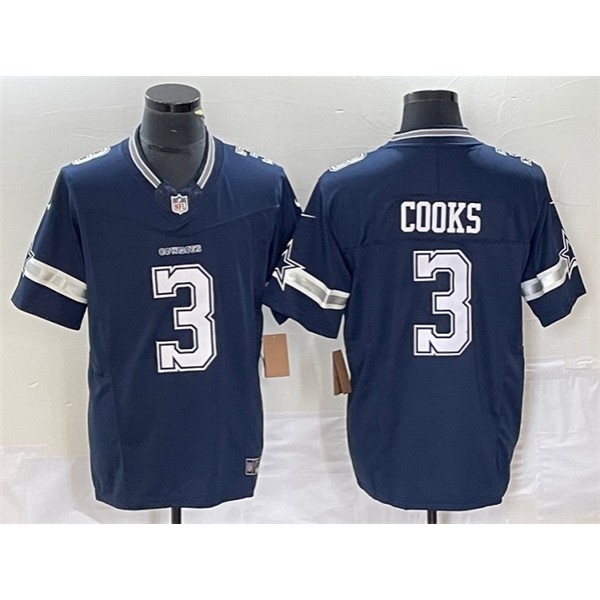 Dallas Cowboys #3 Brandin Cooks Navy 2023 F.U.S.E. Limited Stitched Jersey