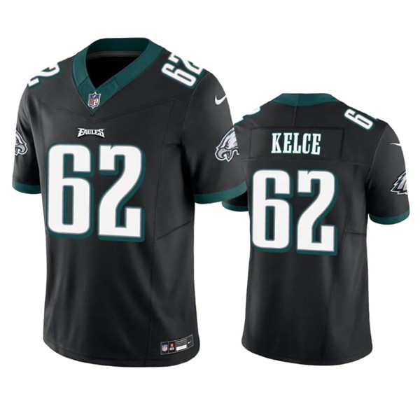 Philadelphia Eagles #62 Jason Kelce Black 2023 F.U.S.E. Vapor Untouchable Limited Stitched Jersey