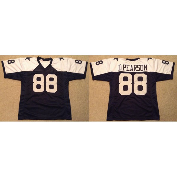 Dallas Cowboys #88 Drew Pearson Navy White Thanksgiving Stitched Jersey