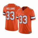 Denver Broncos #33 Javonte Williams Orange 2023 F.U.S.E. Vapor Untouchable Stitched Jersey