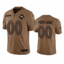 Denver Broncos Custom 2023 Brown Salute To Service Limited Stitched Jersey