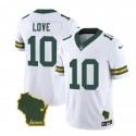 Green Bay Packers #10 Jordan Love White 2023 F.U.S.E. Home Patch Vapor Untouchable Limited Stitched Jersey